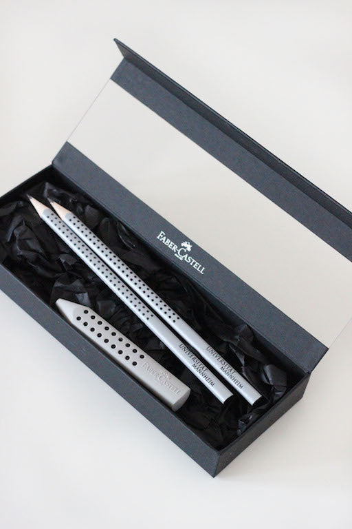 Faber Castell Geschenk-Set (2 Bleistifte, 1 Radiergummi)